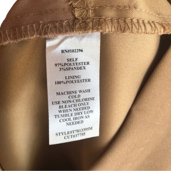Connected Apparel Dress Size 12 Neutral Tan - Picture 9 of 10